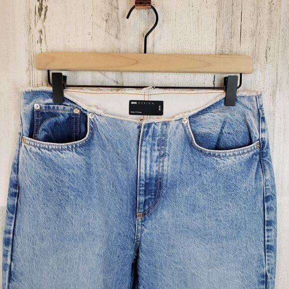 ASOS Raw Edge Low Rise Jeans Sz 28 - Picture 5 of 10